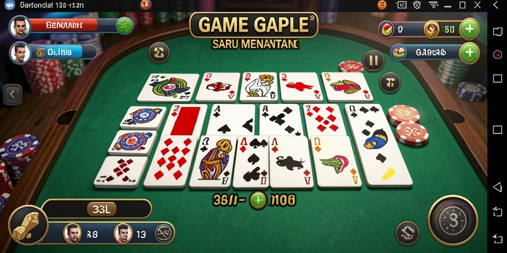 Gameplay seru dan interaktif dalam 33L, gameplay Gaple yang menarik.