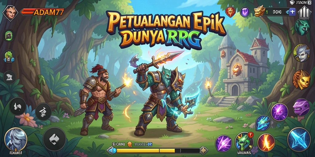 Screenshot gameplay ADAM77 menampilkan aksi seru dan petualangan yang mendebarkan.