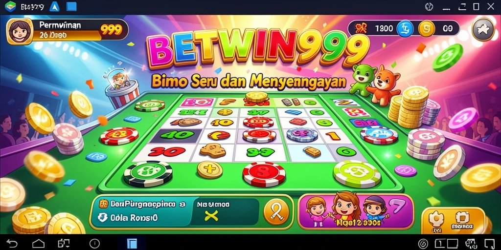 Tampilan gameplay seru dalam aplikasi Bingo BETWIN999.