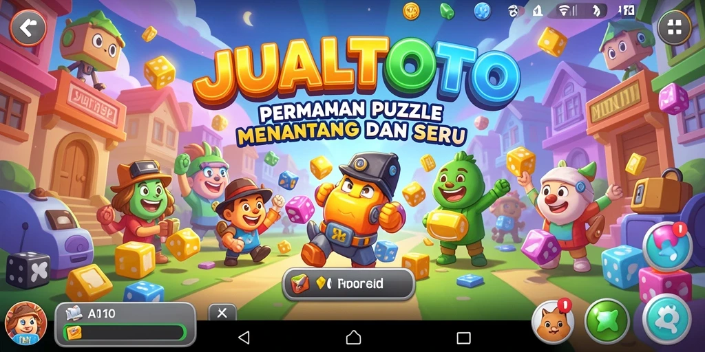 Tampilan permainan JUALTOTO dengan berbagai tantangan Puzzle.