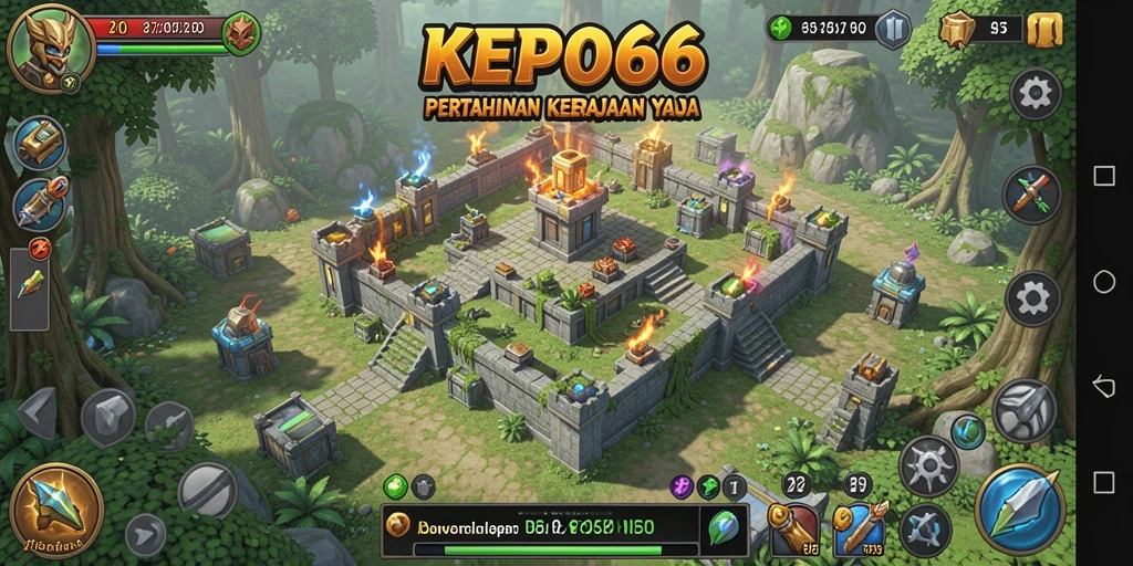 Tampilkan aksi mendebarkan dalam permainan Tower Defense KEPO66.
