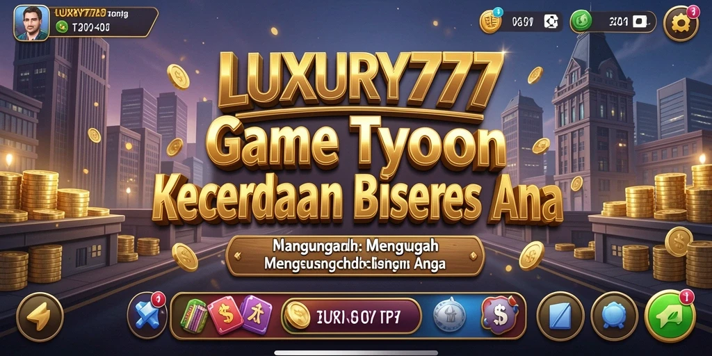 Screenshot gameplay LUXURY777 menampilkan aktivitas manajerial yang mendebarkan.