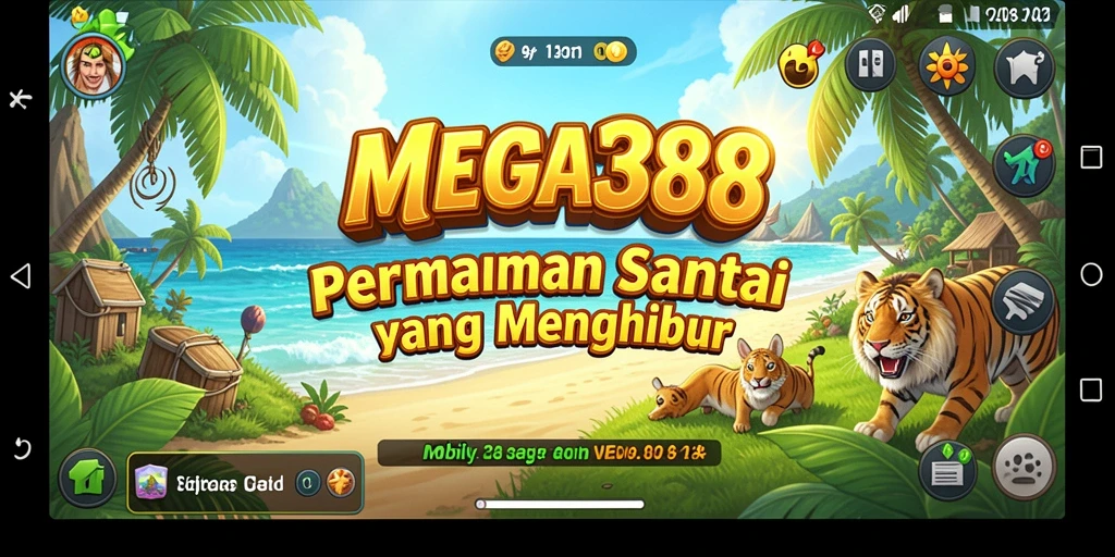 Screenshot gameplay MEGA388 menampilkan keseruan permainan santai.