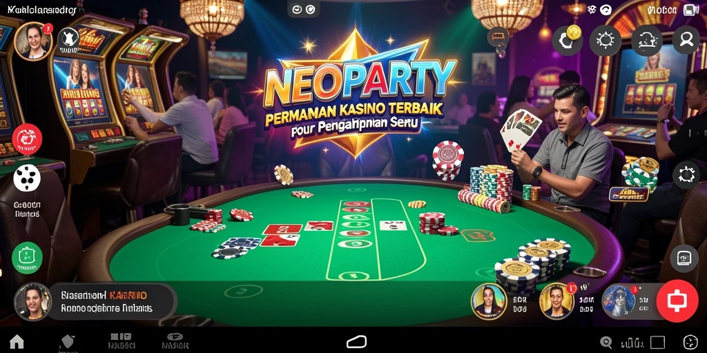 Tampilan screenshot NEOPARTY yang menampilkan gameplay Kasino yang seru.