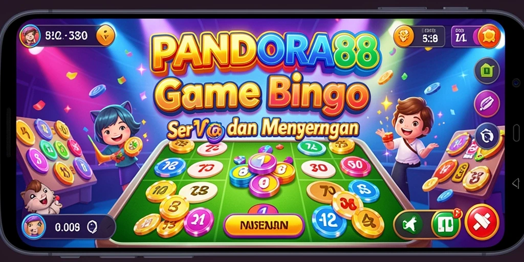 Tampilan gameplay Bingo yang seru dan menantang di PANDORA88.