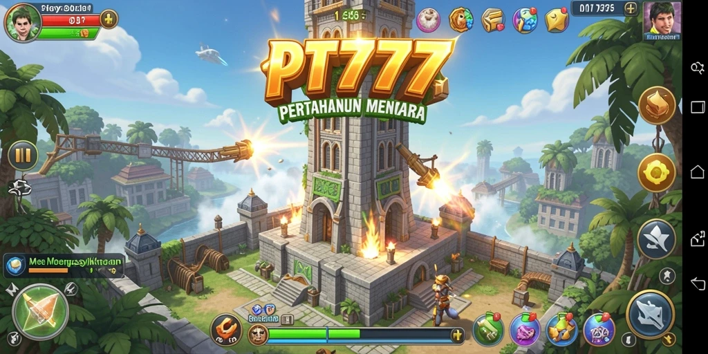 Gameplay seru PT777 dalam genre Tower Defense yang menantang.