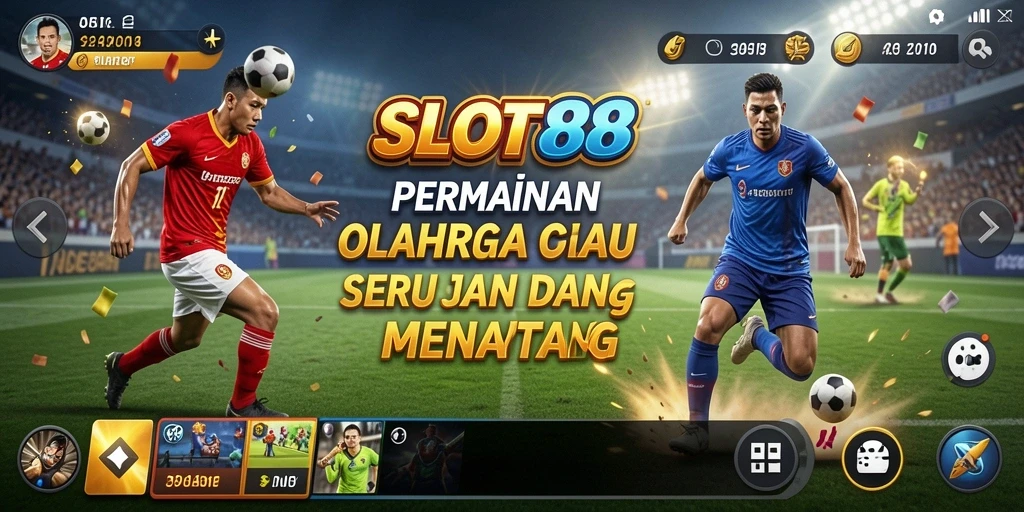 Tampilan gameplay <strong>SLOT88</strong> yang mendebarkan di dunia olahraga.