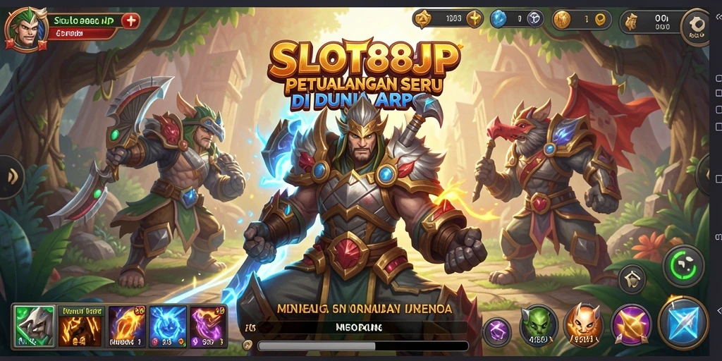 Tampilan gameplay SLOT88JP yang penuh aksi dan petualangan.
