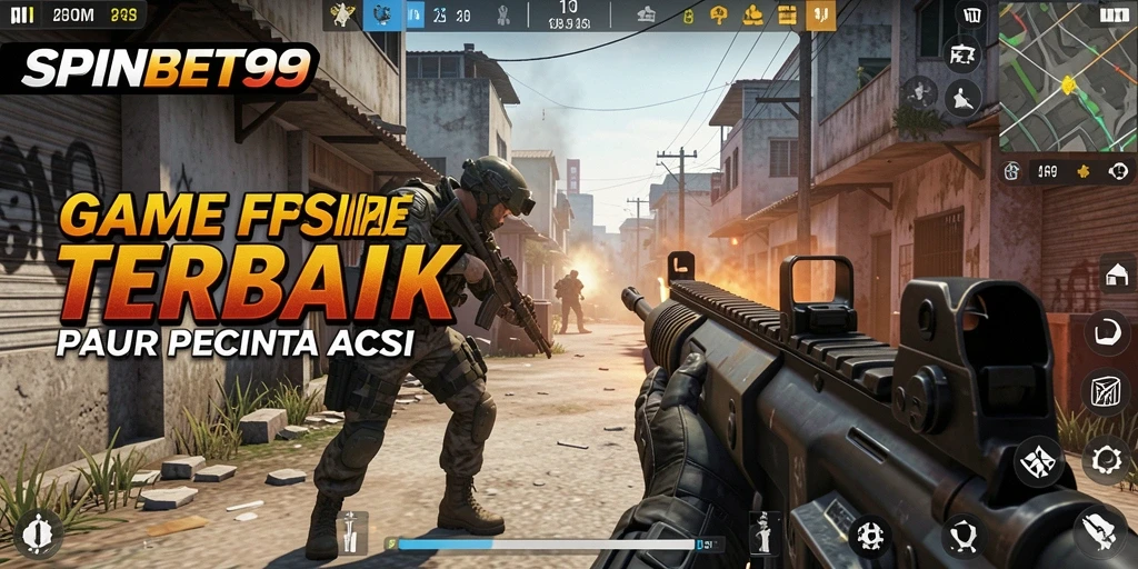 Tampilan seru dari gameplay SPINBET99 yang penuh aksi FPS.