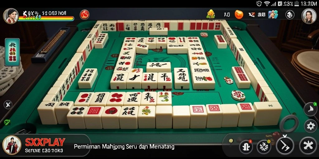 Screenshot gameplay SXXPLAY yang menampilkan momen seru Mahjong.