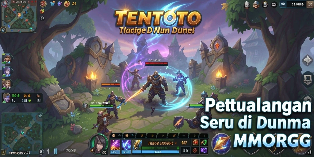 Gameplay seru dan interaktif dalam TENTOTO, pengalaman MMORPG yang mengesankan.